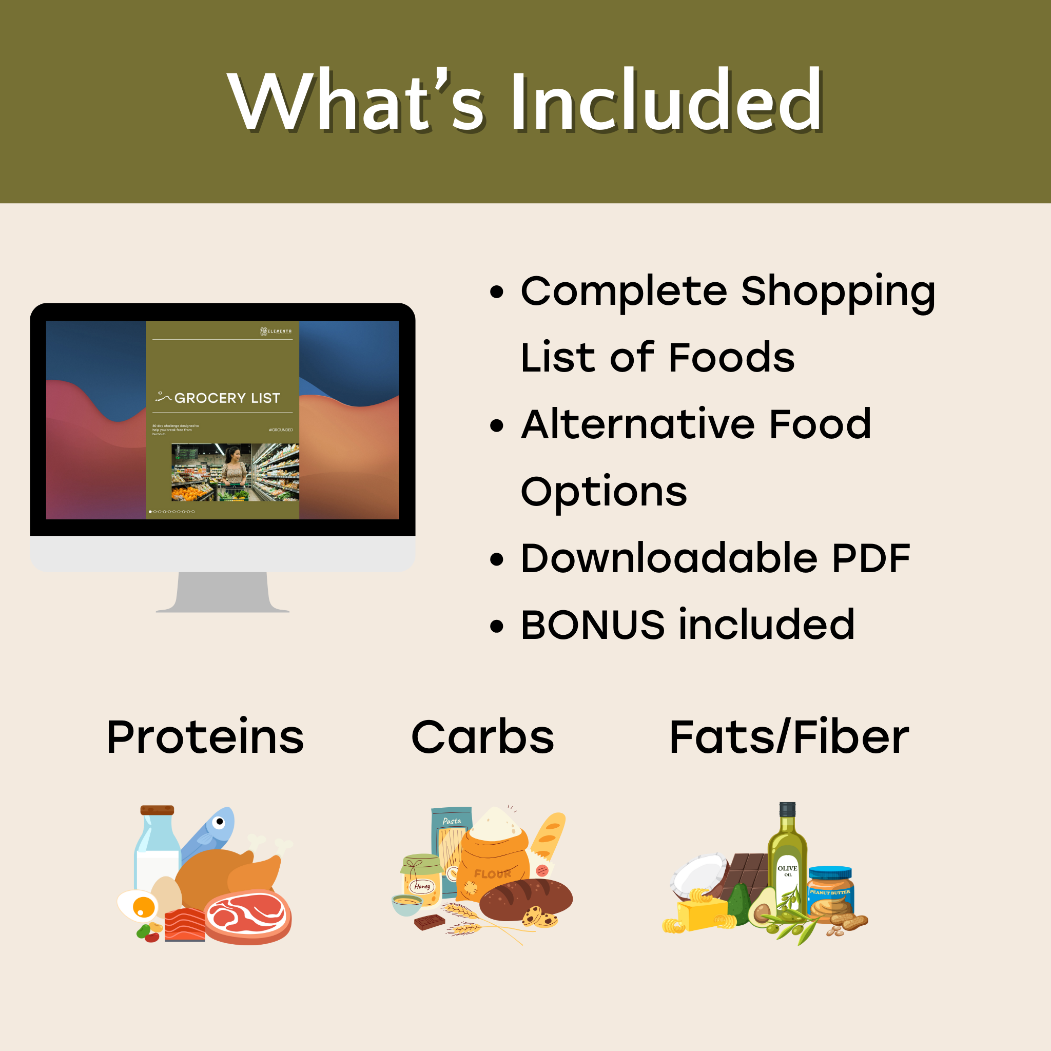 Earth - Back to the Basics: Grocery List