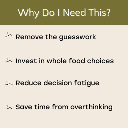 Earth - Back to the Basics: Grocery List